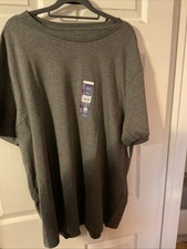 6 Pk George Men 2XL 50-52 Crew Tee-Shirts Short Sleeves Moisture Wick Gray B6 