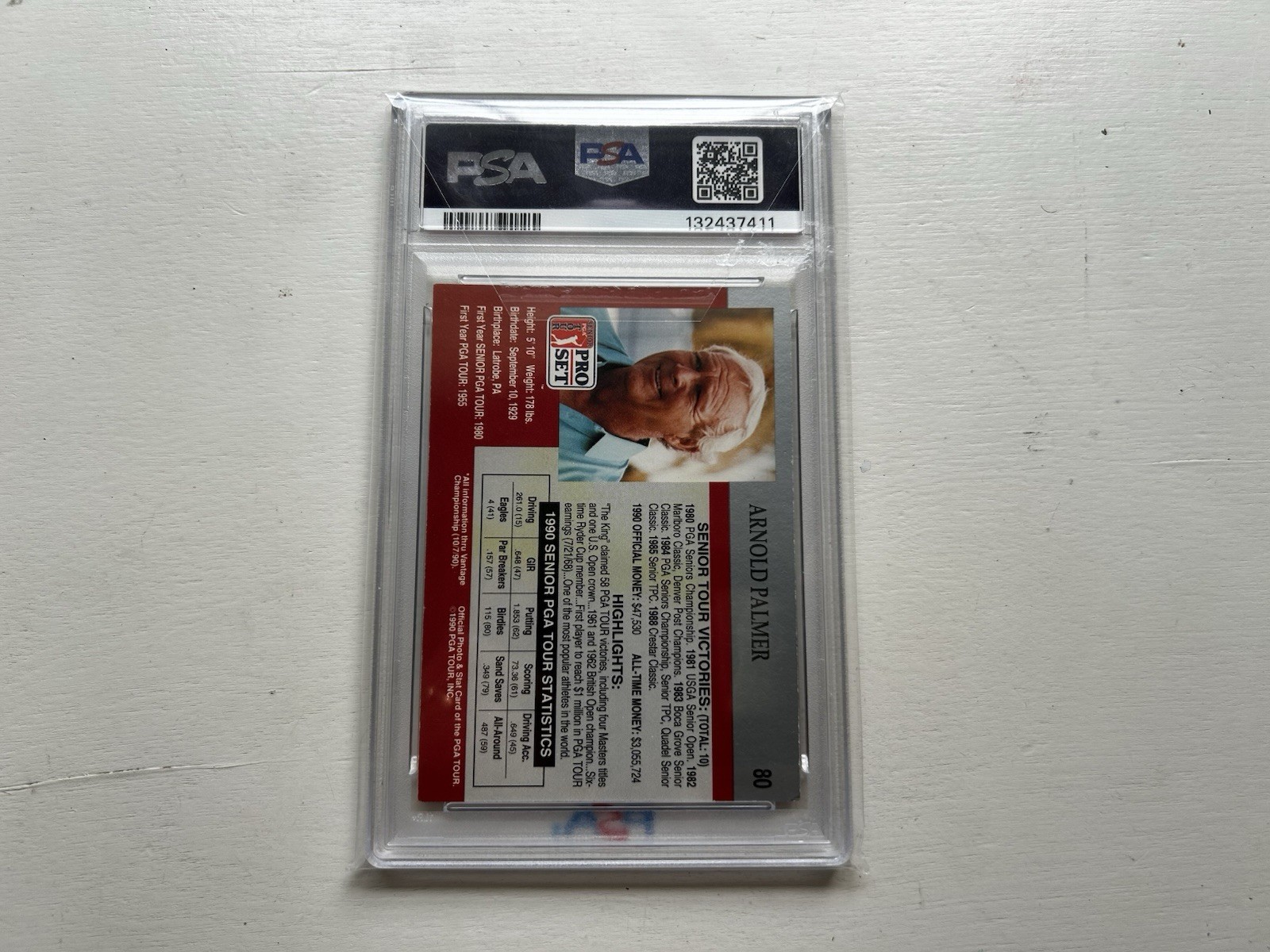 1990 PRO SET GOLF PGA TOUR ARNOLD PALMER JACK NICKLAUS AUTO AUTOGRAPH PSA SET view 5