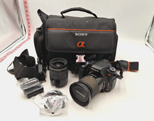 Sony Alpha DSLR A300 Digital SLR Camera With 2 Lens -NOT TESTED