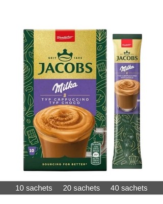 Jacobs Milka 3in 1 CappuccinoInstant Coffee Mix - IndividualSachets 18g