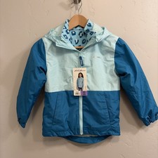 Eddie Bauer Jacket Kids Girls XS 5/6 Spa 3 in 1 Full Zip