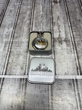 Hautman Brothers Collection Wolf Silver Tone Pocket Watch Stainless Steel