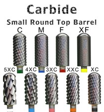 Nail Drill Bit 5.35mm Round Top Carbide Steel Manicure Nail File Tool Accessory