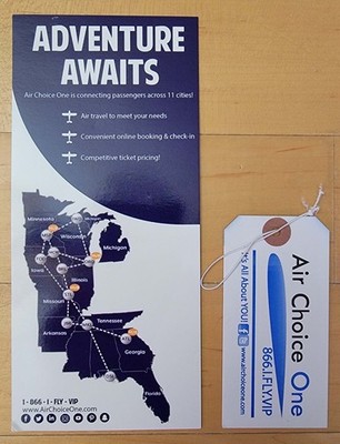 AIR CHOICE ONE AIRLINES - MEMORABILIA LOT - 2 ITEMS