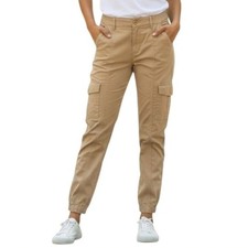 Sanctuary Standard Surplus Cargo Jogger Pants Womens 32 Beige Pockets Utility