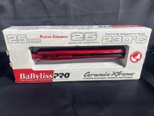 BaBylissPRO Ceramix Xtreme Straightening Iron BAB9555X, Red, 1"-Brand New