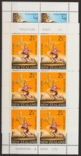 New Zealand. Block Sheet. MNH Yvert 21/22. 1968. Magnifica Chocolate Biene