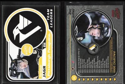 1999-00 Pacific Hockey Team Leaders Insert Jaromir Jagr #22 Pittsburgh Penguins
