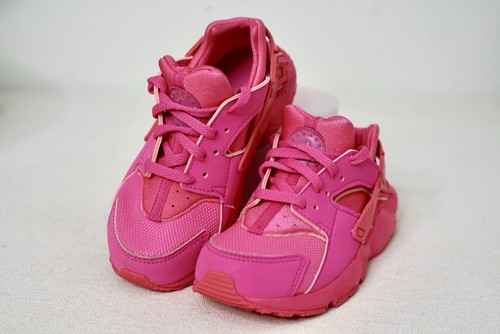 Nike Huarache Run (GS) Zapatos Niño Pequeño Talla 11c Rosa Fucsia Tenis Atléticos - Imagen 3 de 11
