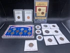 🔥 US COIN PENNY COLLECTION ESTATE LOT INDIAN LINCOLN COPPER WHEAT UNC STEEL SET