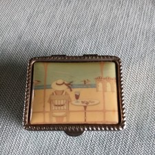 Vintage Old Antique Pots Pill Box Trinket Decorative Display vintage scene
