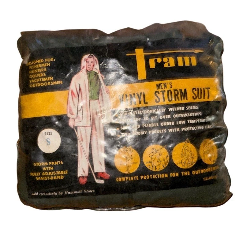 Tram Storm Suit Rainsuit Set Mens Size S Green Jacket & Pants Vintage Classic
Opens in a new window