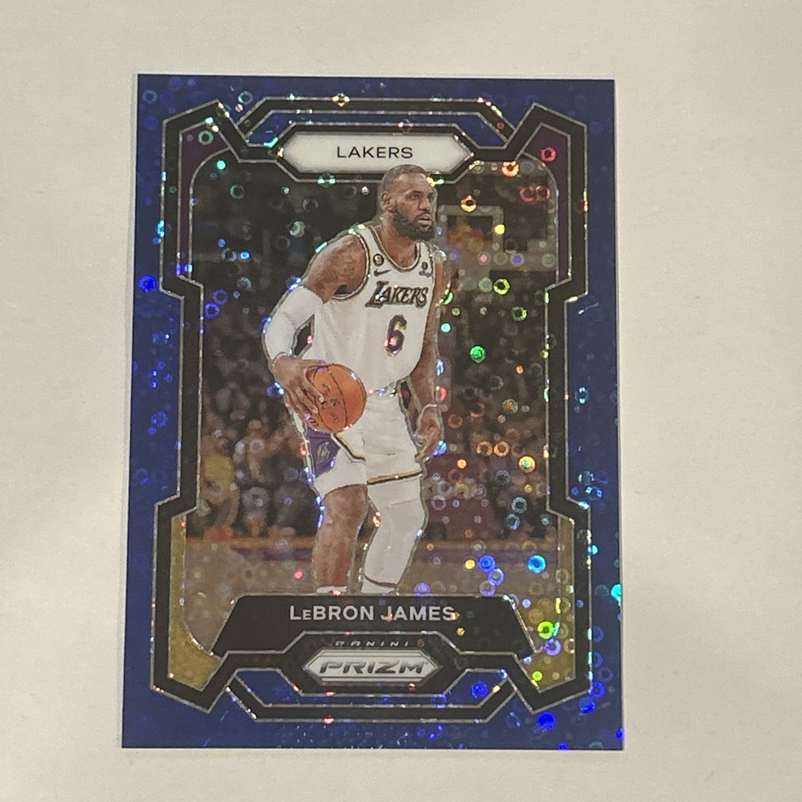 LeBron James 2023-24 Panini Prizm Blue Fast Break /150 Lakers 63 GOAT 