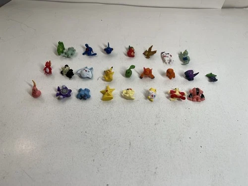Lot Of 25 Vintage Pokemon RL 1" Micro Mini Figures Mixed Lot No Duplicates