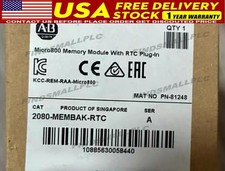 1PCS Allen Bradley 2080-MEMBAK-RTC Memory Module With RTC Plug-In Factory Sealed
