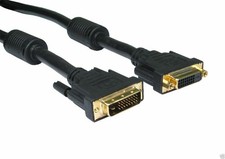 DVI-D 24+1 Male to Female Dual Link Extension Cable 2m