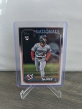 2024 Topps Update Nasim Nunez #US267 Rookie Card RC Washington Nationals. rookie card picture