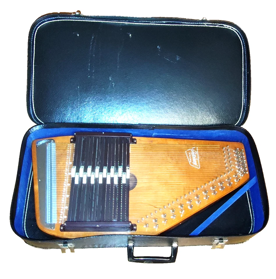 Vintage Oscar Schmidt Autoharp chromaharp w/ Soft Shell Case – 36-String – WORKS - Image 2 of 4