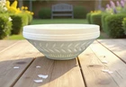 Vintage MCM Indiana Glass White Milk Glass Planter/Bowl #2939 Ivy-Like Pattern