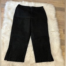Marina Rinaldi Polkadot Pants Size Large Crop...
