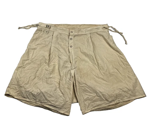 WW2 U.S. Navy Military Issue Underwear Shorts-Snap Fly, Drawstring Size 30