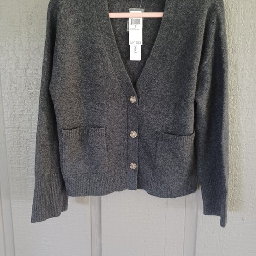 Cardigan The Cashmere Project Cashmere taglia XS donna scollo a V bottoni tasca frontale - Foto 3 di 10