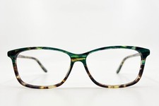 ZENNI Eyeglasses Frames Womens Green Brown Mu...