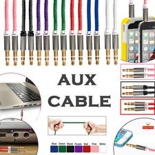 1M AUX Cable 3.5mm Jack Male to Male Audio Stereo Lead Car PC Headphones Phones