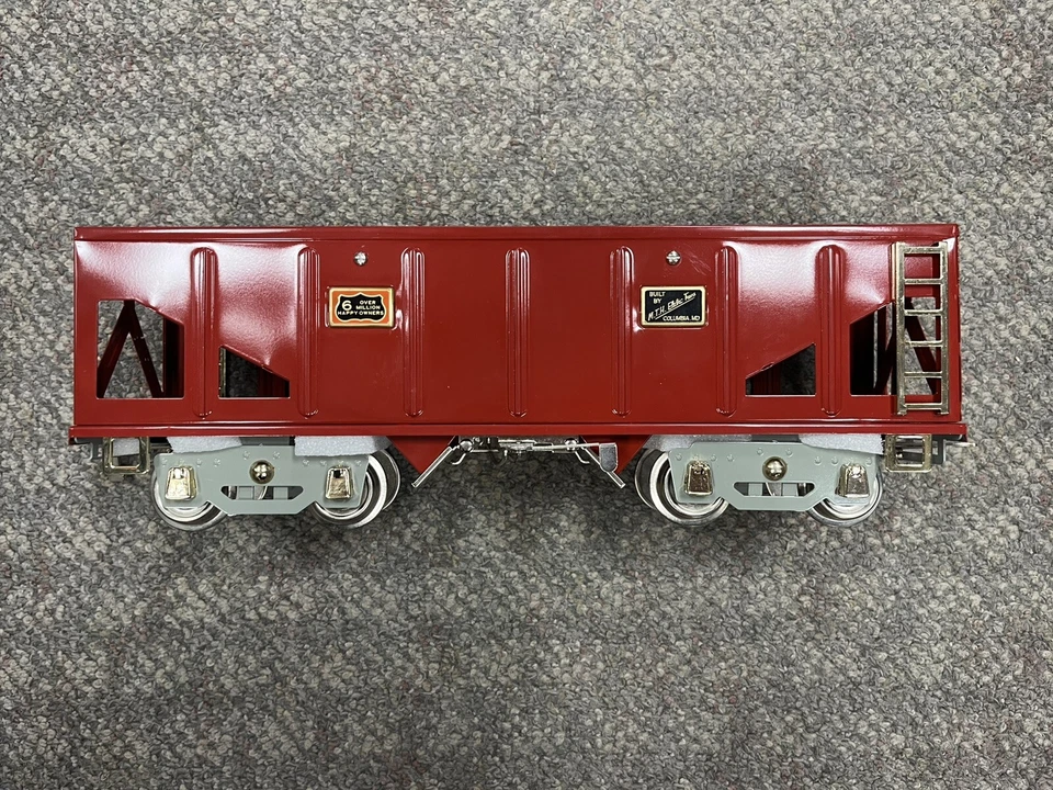 + MTH Flyer Standard Gauge Tinplate Red 4006 Hopper Car 10-2203 *H - Image 3 of 4