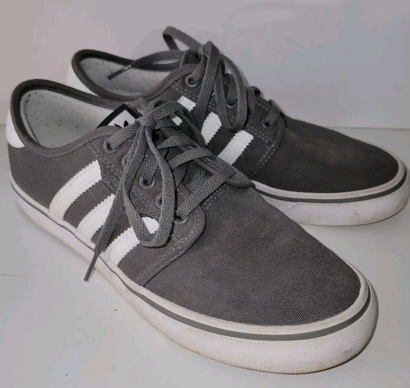 SAOLA Sneakers stringate ADIDAS grigio in tessuto tela 3 righe. 6 uomo