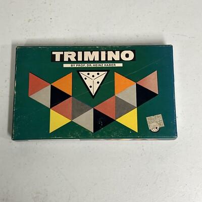 Trimino Dominoes Games Prof Dr Heinz Haber Western Germany Fun Puzzle Vintage 