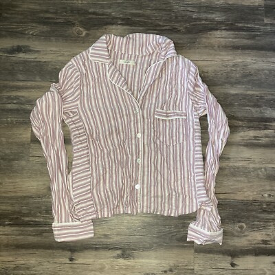 Ugg Womens Sleep shirt/ Pink And Purple 100% Cotton Size Large