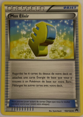 Pokemon Karte TRAINER 102/122 MAX ELIXIR
