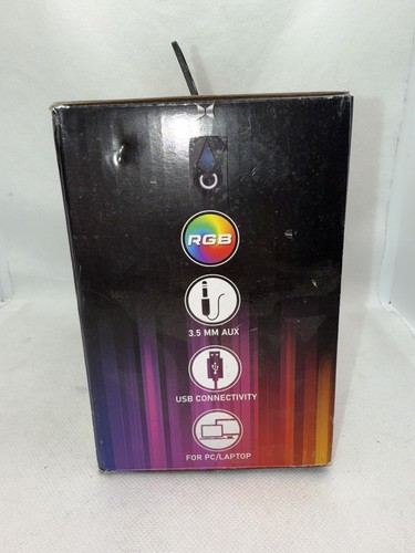 Xtreme Tech. Multicolor LED Gaming Speakers USB Connectivity - NEW - Picture 2 of 5