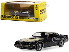 1979 PONTIAC FIREBIRD T/A BLACK "ROCKY II" MOVIE 1/43 DIECAST GREENLIGHT 86616