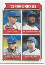 2023 Heritage Baseball SP Assad/Espinoza/Little/Uelmen RC Pitchers Cubs