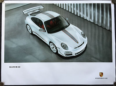 PORSCHE OFFICIAL 911 997 GT3 RS 4.0 PLAN VIEW SHOWROOM POSTER 2011