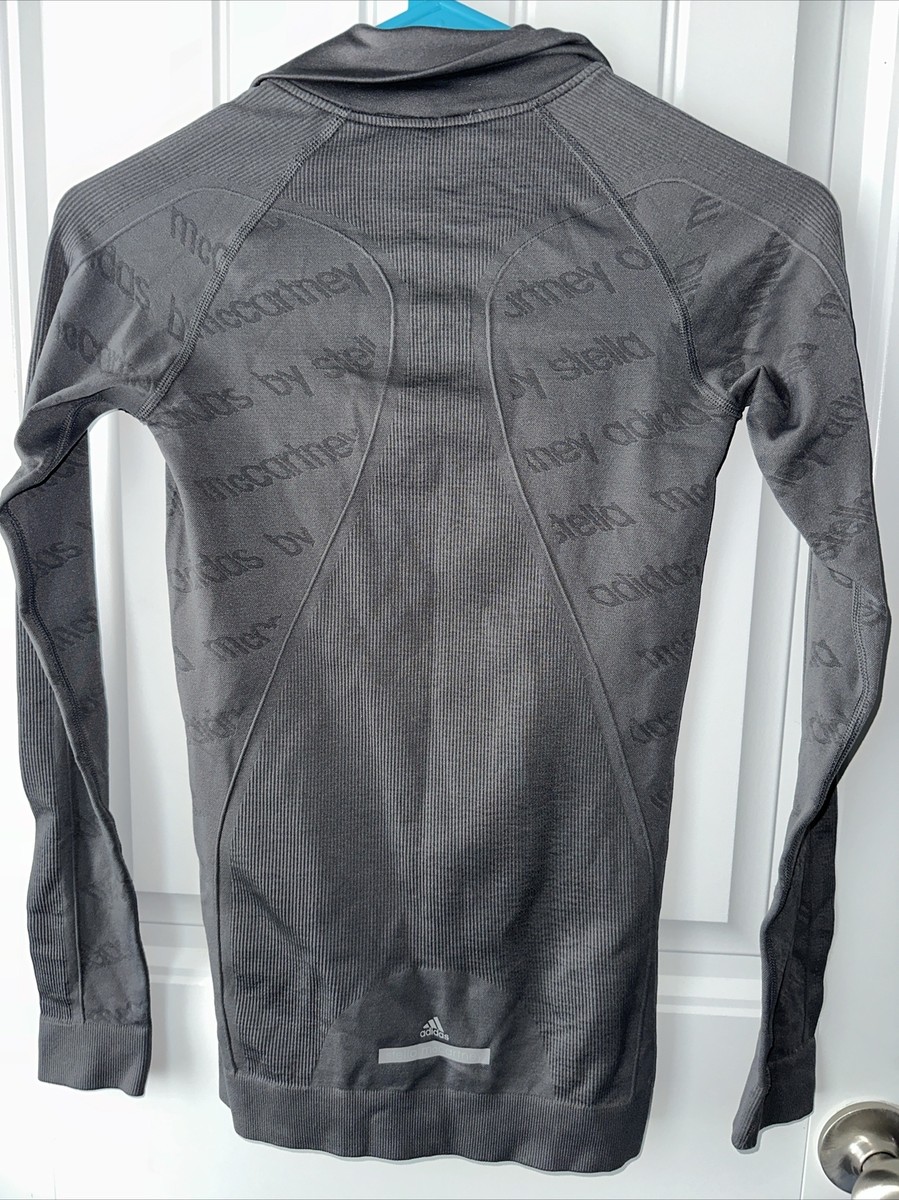 ［関税送料込］ADIDAS BY STELLA MCCARTNEY Flatknit Longsleeve Adidas By Stella McCartney 1/4 Zip Seamless Long Sleeve Top