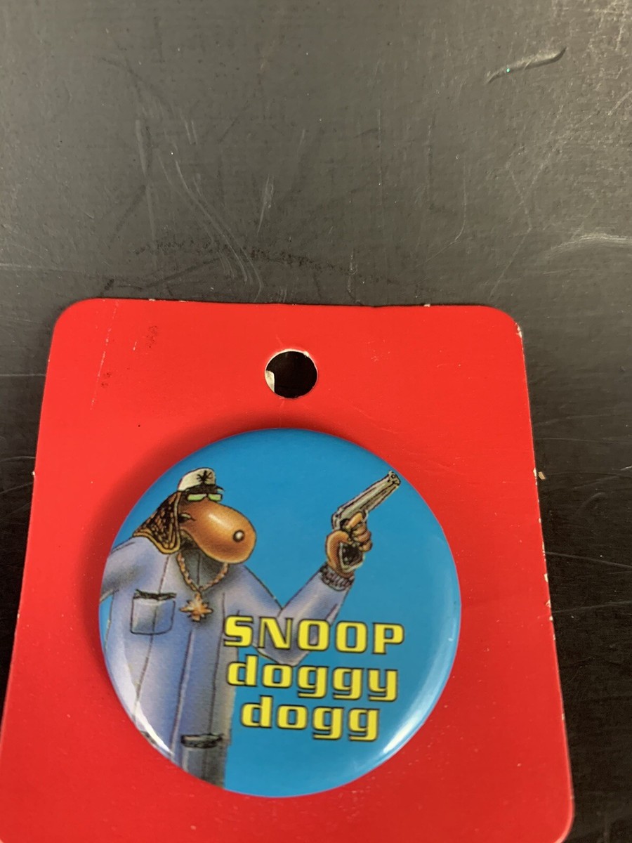Vintage Label Pin Button 90s Y2K NOS NEW HTF Round Rap Snoop Dogg