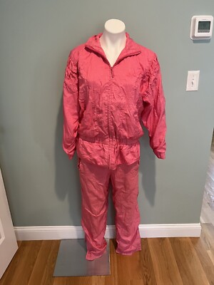Vintage Puma Track Suit Set Pink Size M Barbie Core Jacket Pants 80’s  90’s