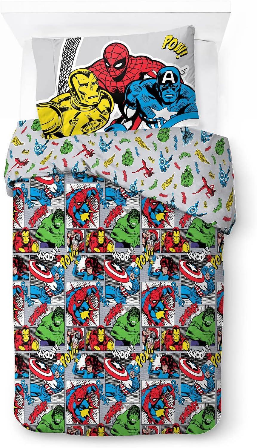 Set piumone singolo Marvel Avengers Whoom 100% cotone