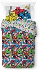 Marvel Comics Avengers Whoom Single Duvet Set 100% Cotton Reversible