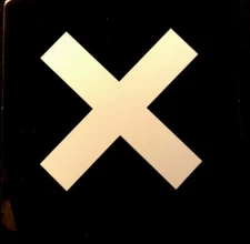 MUSIC X STICKER  “BLACK WHITE “2 1/2 x 2 1/2” X MARK THE SPOT GLOSSY
