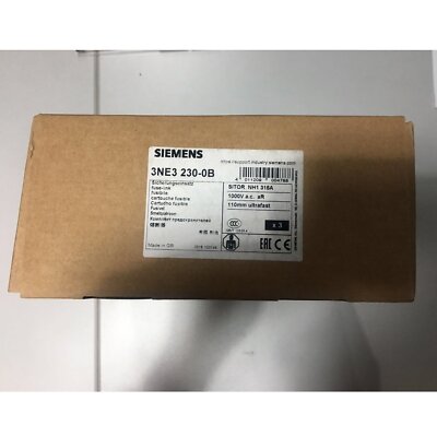 Fusibile Siemens 3NE3232-0B 400A 1000V AR &ndash; Nuovo Di Zecca E Originale