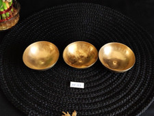 Antique Handmade Miniature Bronze Bowls Pharmaceutical Collectible 3 Pcs ME153