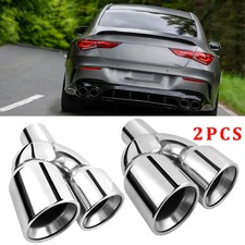 2X 9.5"L 2.5"Inlet 3.5"Outlet Dual Exhaust Pipe Tip For Mercedes-Benz CLA180 250