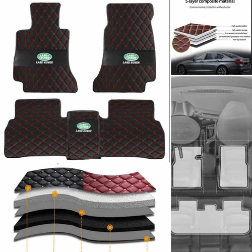 For Land Rover All Weather Car Floor Mats Custom Foot Pads Waterproof Carpets - Imagen 10 de 37