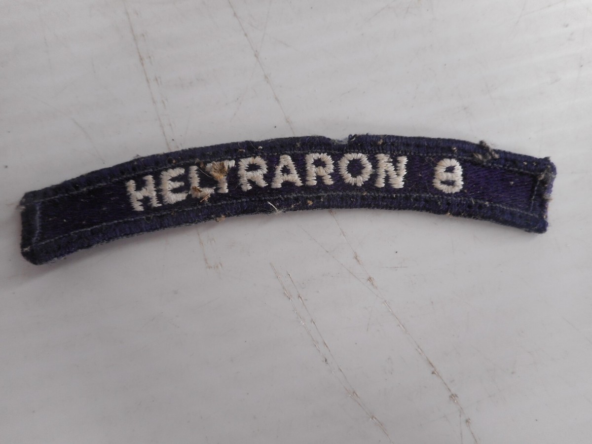 80年代　U.S. NAVY TEAM SIX ポケットパッチ VINTAGE U.S. NAVY SHIP EMBROIDERED PATCH/SHOULDER TAB - HELTRARON