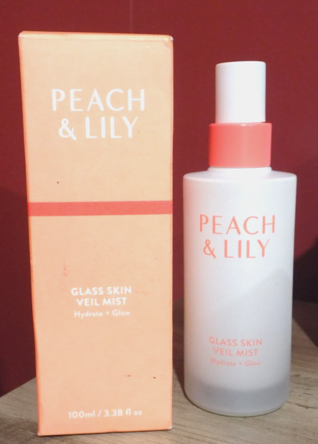 Peach & Lily Glass Skin VEIL MIST 3.38 Oz 100 mL Full Size Hydrate