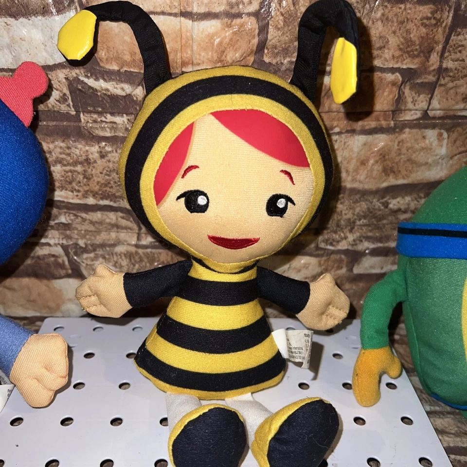 Team Umizoomi 8” Rare Bumblebee Milli Plush Mattel FP 2012 Bonus Geo And Bot - Image 2 of 4